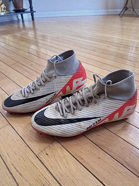 Nike Mercurial Air Zoom Superfly 9 Academy FG/MG Crimson White DJ5625-600 Sz 10