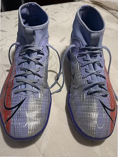 Nike Mercurial Indoor Size 5.5Y DB0931-506 Purple Soccer Cleats Kylian Mbappe
