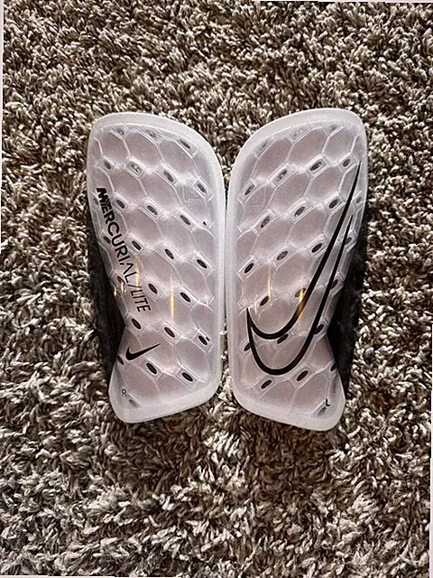 Nike Mercurial Lite Soccer Shin Guards Black/White/Clear