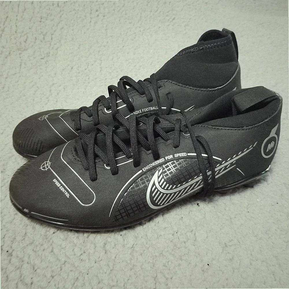 Nike Mercurial Shoes Youth Size 6Y Black Firm Ground Soccer Cleats DJ2894-007