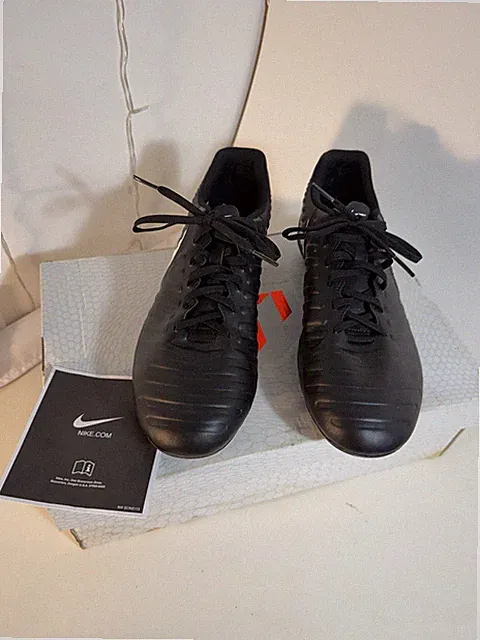 Nike Mercurial Soccer Cleats US 7.5 Black 897760-002 w/ Mercurial Lite Shin