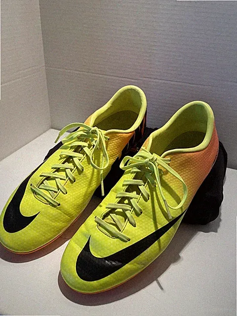 Nike Mercurial Soccer Cleats Yellow and Orange Size Unknown