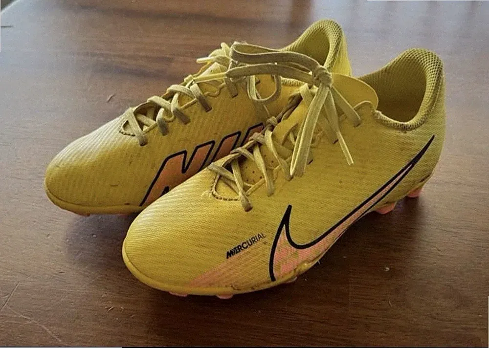 Nike Mercurial Soccer Cleats Yellow Athletic Footwear for Soccer Players
