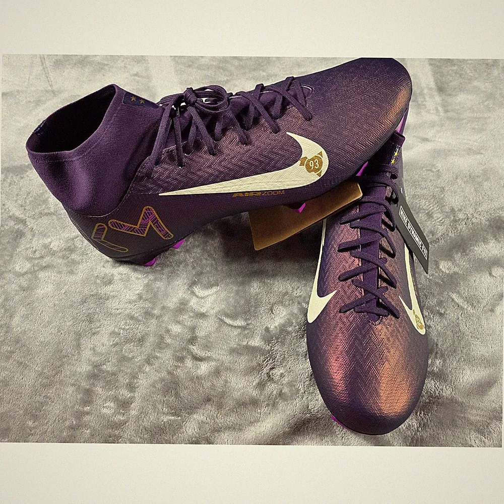 Nike Mercurial Superfly 10 Academy FG/MG Men 12 Purple Kylian Mbappe Cleats NWOB