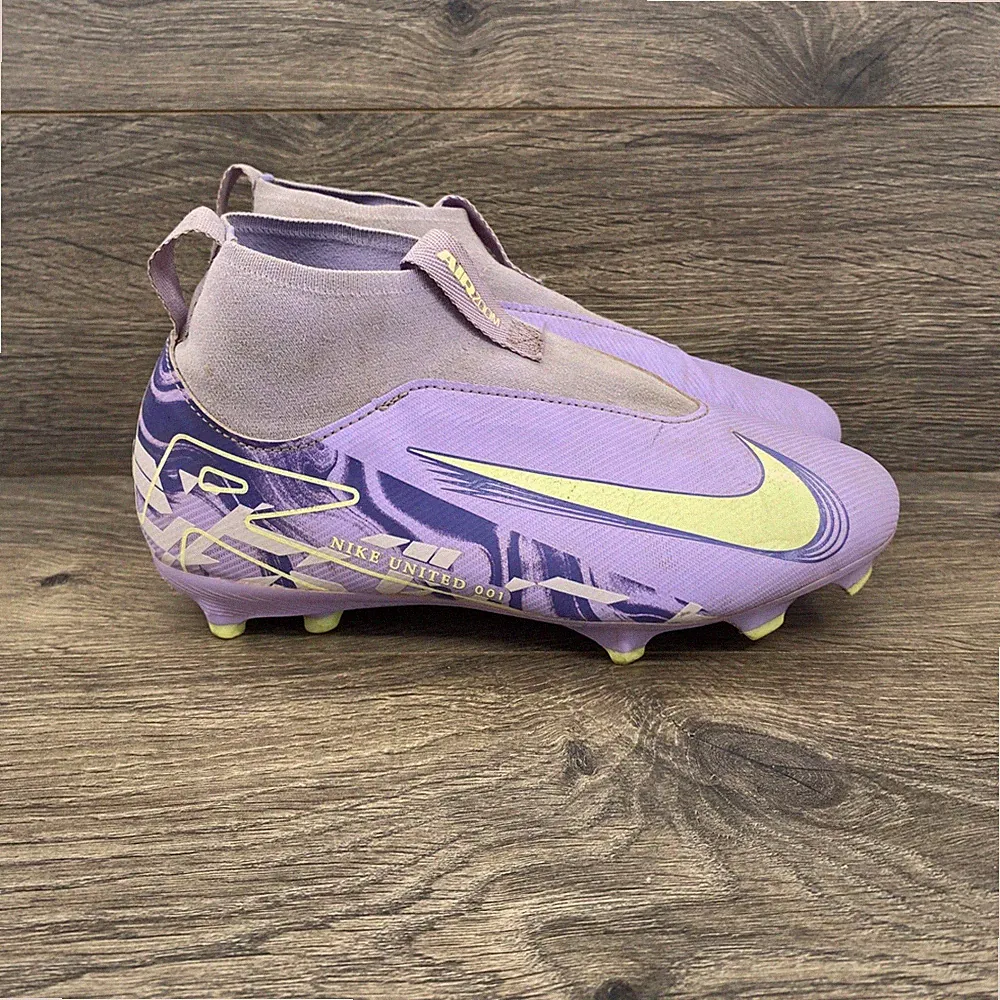 Nike Mercurial Superfly 10 Academy MG Kids 4.5Y Purple Soccer Cleats HF1584-500