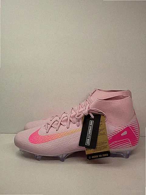 Nike Mercurial Superfly 10 Academy NBY Pink Soccer Cleat HQ3271-900 Men's 12.5