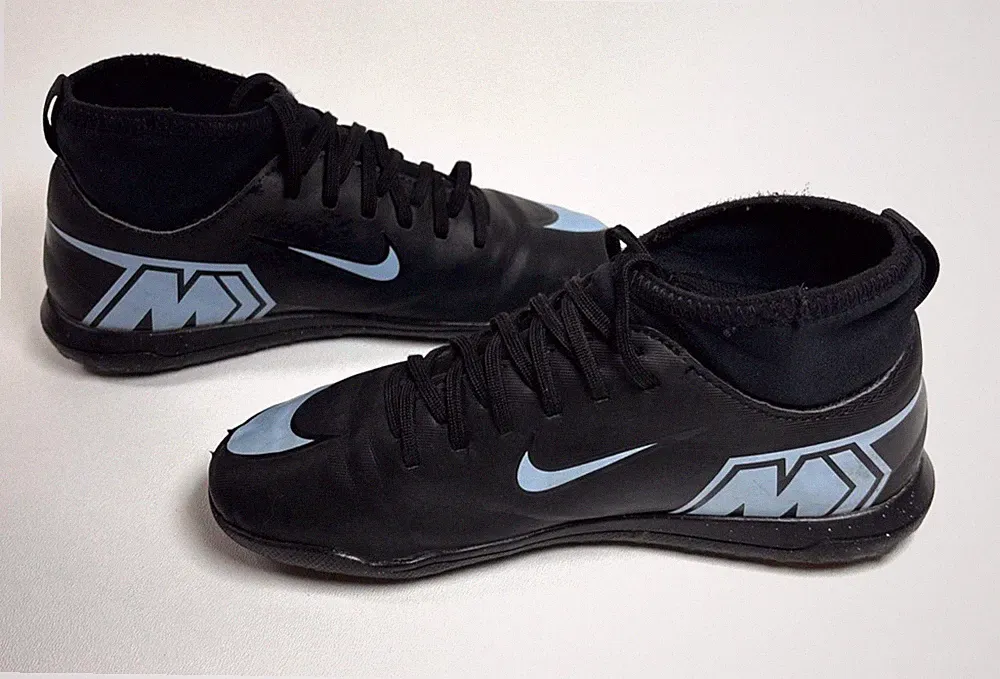 Nike Mercurial Superfly 10 Club Turf Size 2.5 Y EUR 34 - Black/Light Blue