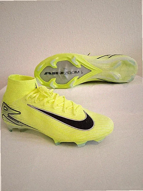 Nike Mercurial Superfly 10 Elite FG Volt Green Soccer Cleats Mens Size 11.5