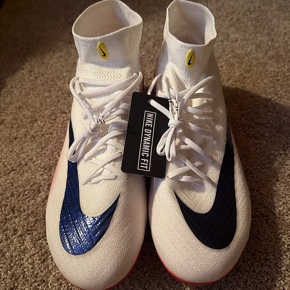 Nike Mercurial Superfly 10 Elite SG-PRO HV3755-600 White Red Cleats Size 12.5