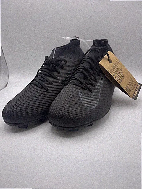 Nike Mercurial Superfly 10 FG/MG Soccer Cleats Shoes Boys 6Y Black FQ8318-002