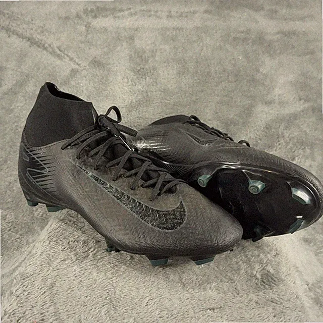 Nike Mercurial Superfly 10 FG Soccer Cleats Black Mens US 9.5 Triple Black