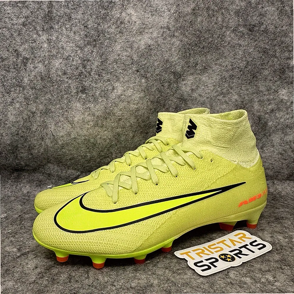 Nike Mercurial Superfly 10 Pro AG Soccer Cleats Mens Size 6 Limelight Crimson