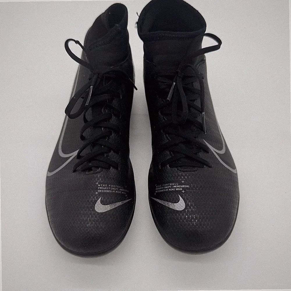 Nike Mercurial Superfly 7 Academy MG Kids Black Silver Soccer Cleats