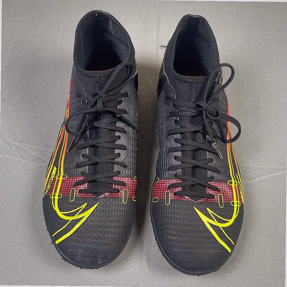 Nike Mercurial Superfly 8 Academy TF Turf Soccer Shoes Mens 8 Black Cyber