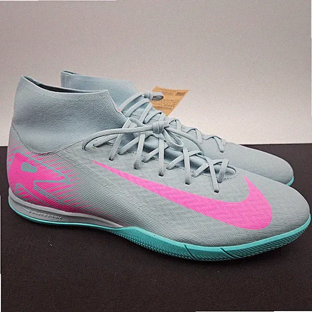 Nike Mercurial Superfly 9 Academy IC Indoor Soccer Shoes Mens Sz 11.5 FQ8332-301