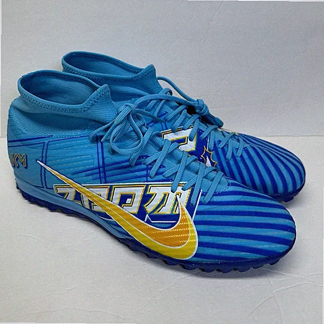 Nike Mercurial Superfly 9 Academy KM TF Turf Blue DO9347-400 Men's 11.5 Womens13