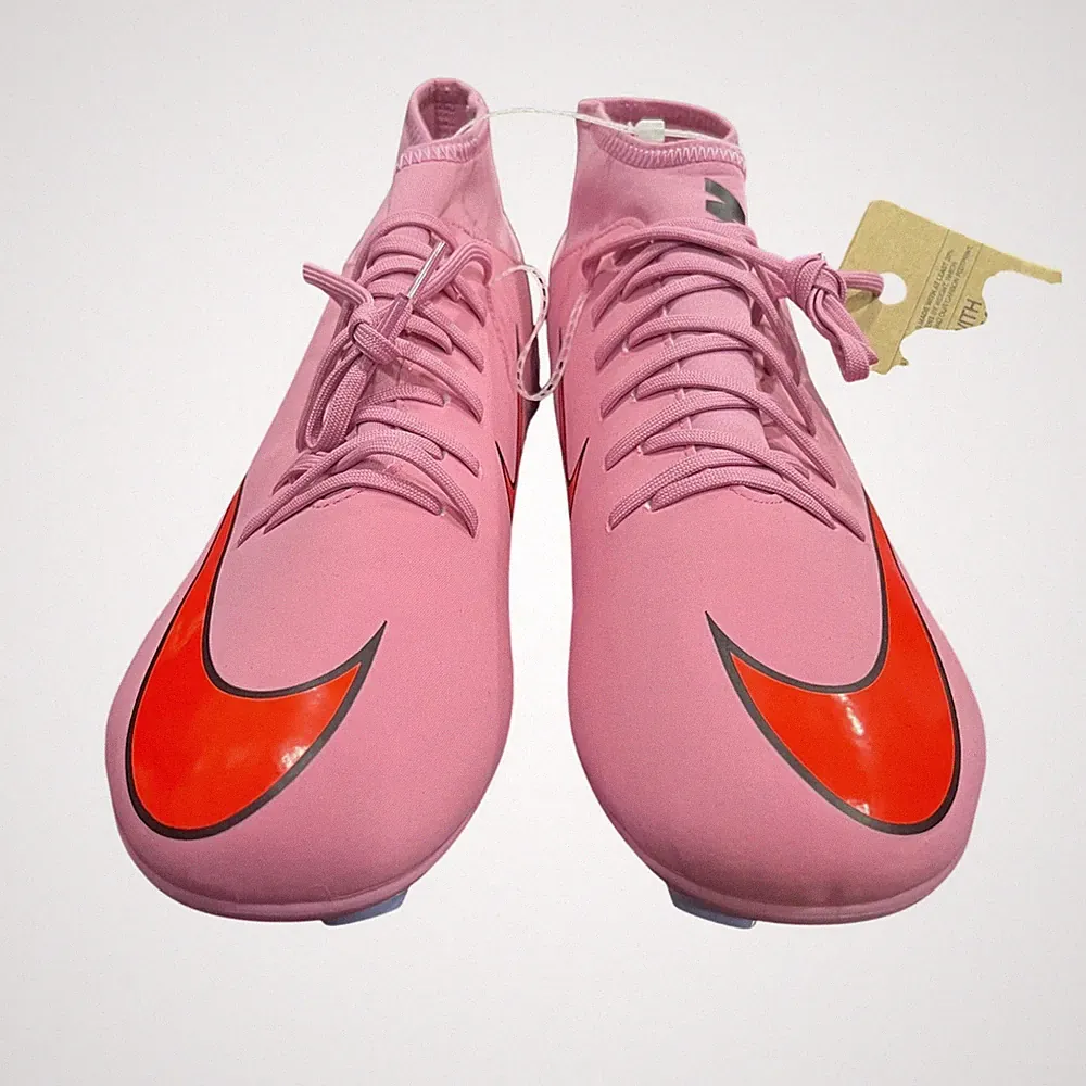 Nike Mercurial Superfly 9 Academy MG Pink Orange Soccer Cleats FQ8314-600 Men 12