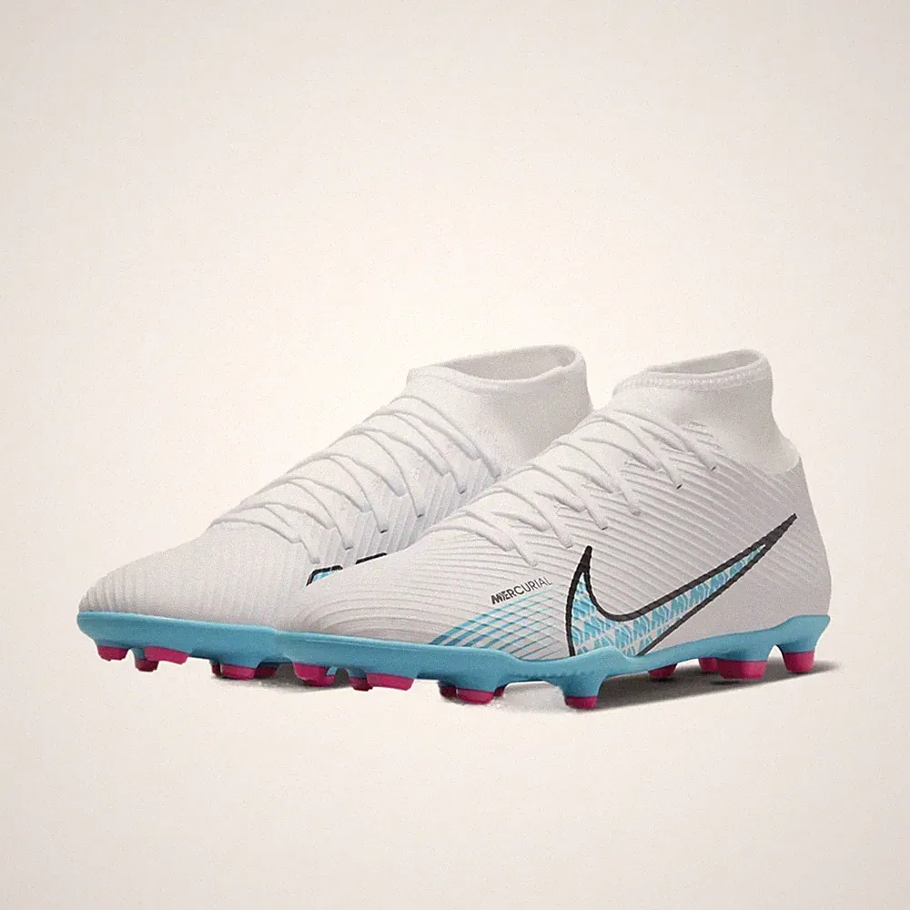 Nike Mercurial Superfly 9 Club FG MG Men Size 10-12 White Blue New DJ5961-146