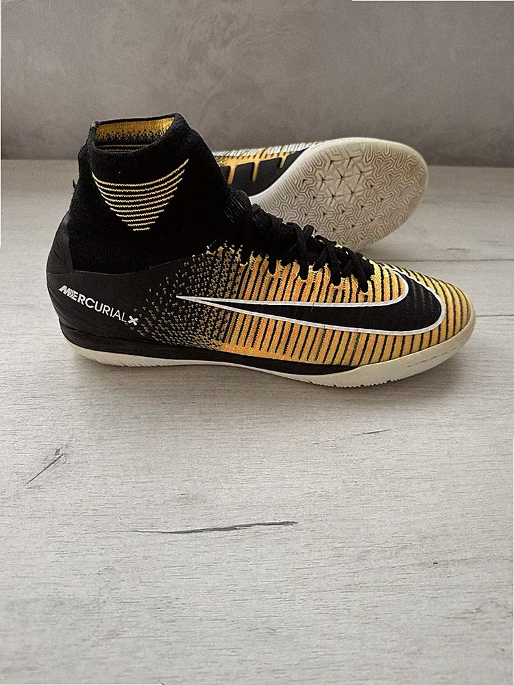 Nike Mercurial Superfly Yellow Proximo Indoor Football Soccer Cleats US8.5 UK7.5