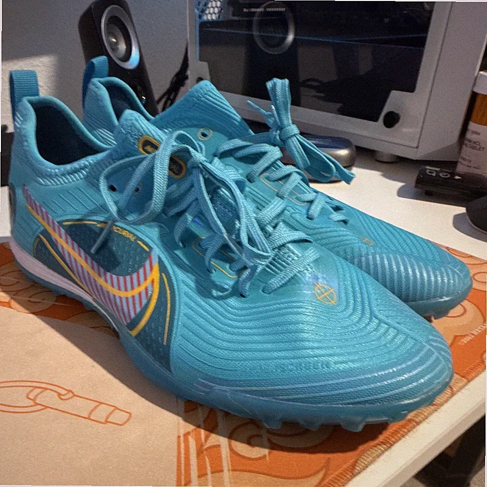 Nike Mercurial Turf Soccer Shoes Low Top Lace-Up Blue BQ5518-414