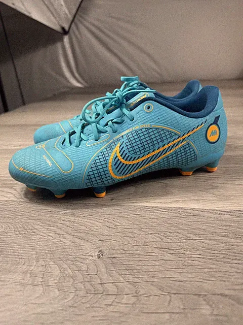 Nike Mercurial Vapor 14 Academy FG MG Blue Yellow Lightweight Boys Youth 6