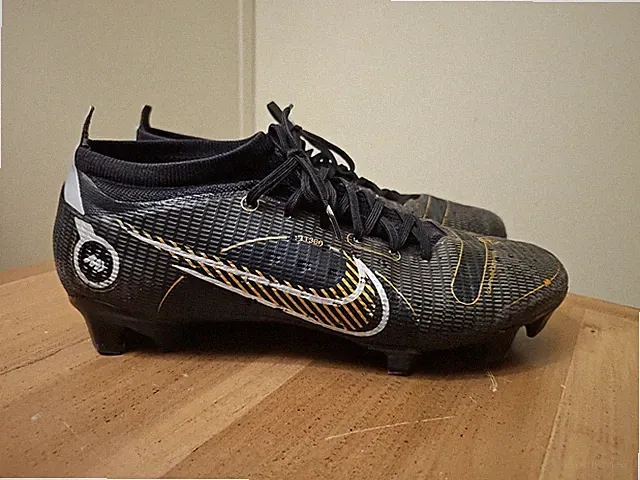 Nike Mercurial Vapor 14 Pro FG Black Gold Mens Sz 10 Soccer Cleats DJ2846-007