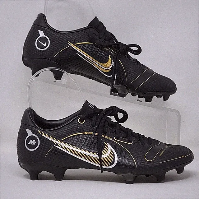 Nike Mercurial Vapor 14 Pro FG Black Gold Soccer Men's Size 4 DJ2869-007 New