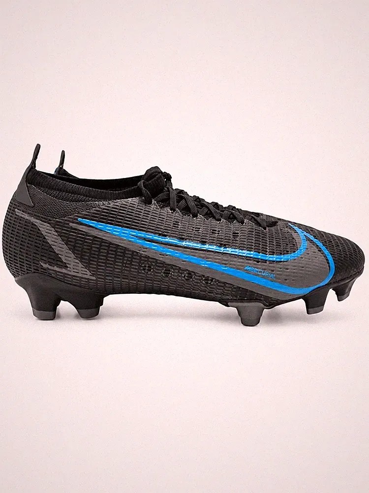 Nike Mercurial Vapor 14 Pro FG Soccer Cleats Black Blue Men’s 7.5 CU5693-004