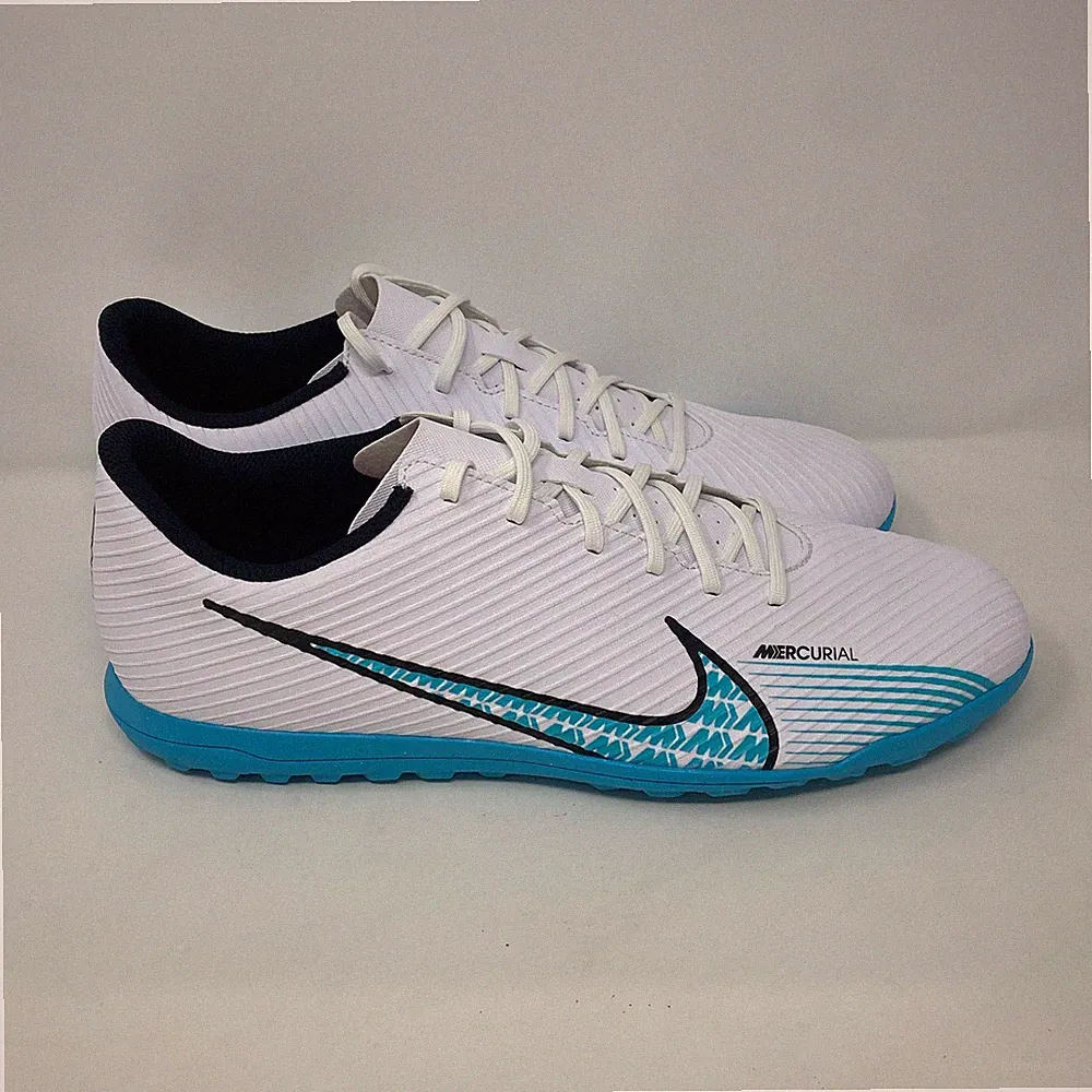 Nike Mercurial Vapor 15 Club TF White/Blue Turf Shoes Men’s 11