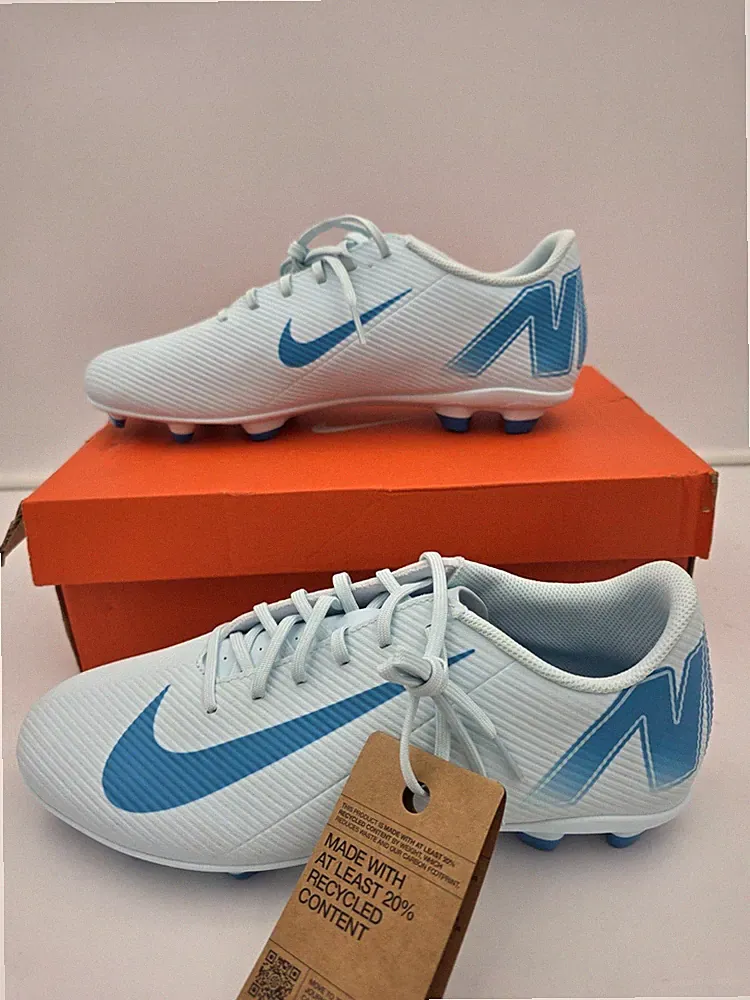 Nike Mercurial Vapor 16 Club MG Soccer Cleats Glacier Blue Men's 10 FQ8441-400