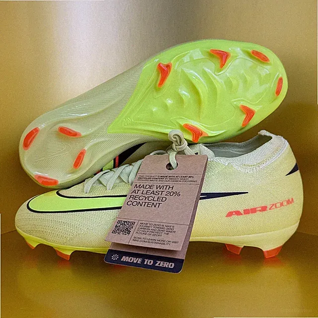 Nike Mercurial Vapor 16 Pro FG Limelight Hyper Crimson (GS) HF5448-300 Size 4.5Y