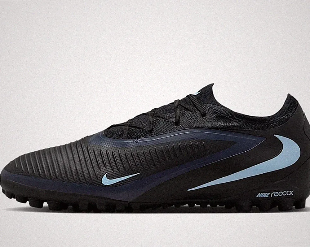 Nike Mercurial Vapor 16 Pro Turf Low-Top Soccer Shoes (Black/Ice Blue) Size 7.5