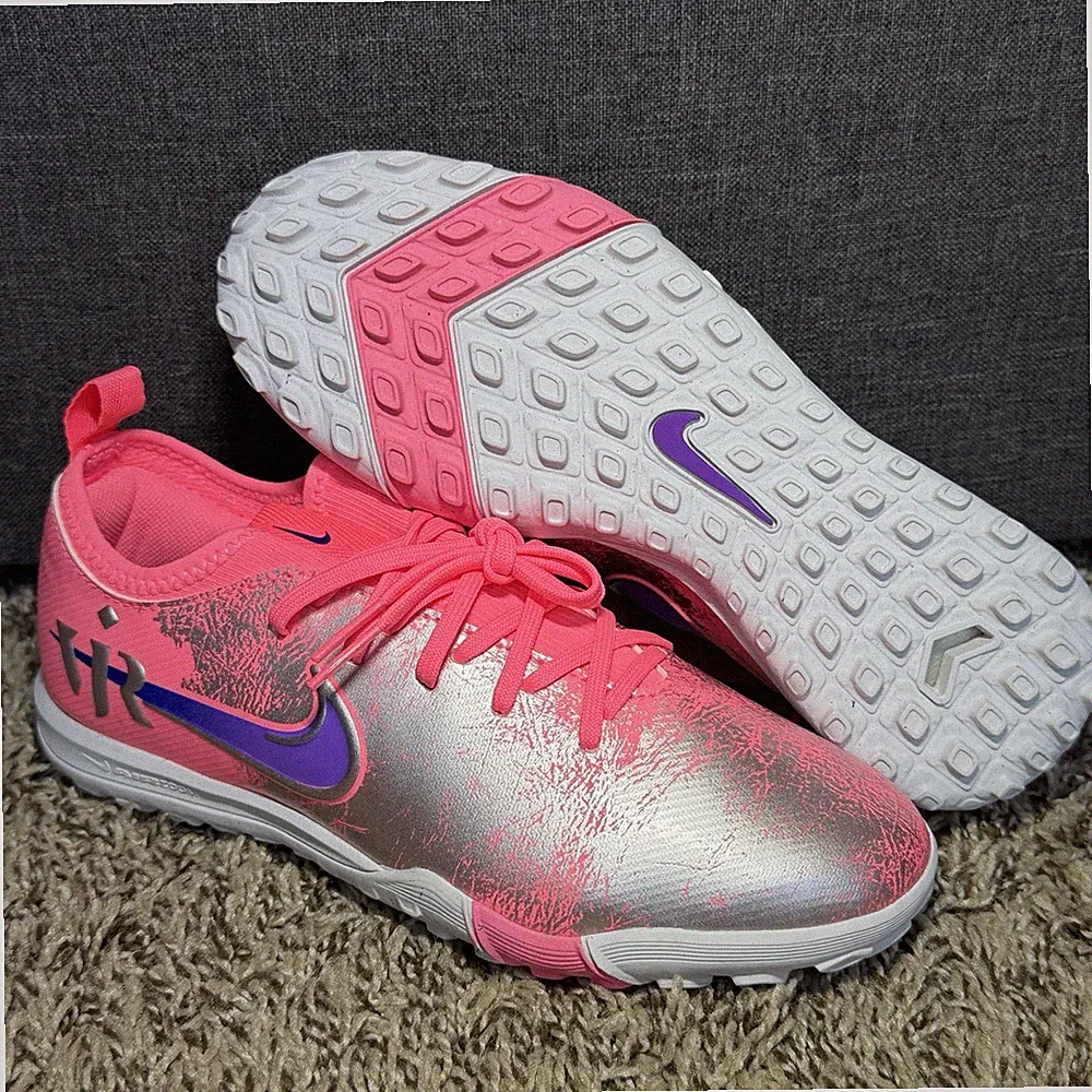 Nike Mercurial Vapor 16 Vini Jr Kids Size 4 Indoor Soccer Shoes IQ9961-640 NEW