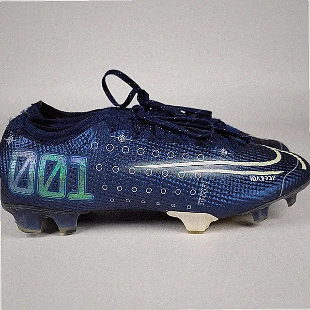 Nike Mercurial Vapor Elite Soccer MDS 001 Pro Blu CJ 1295-401 Men's Size 5 US