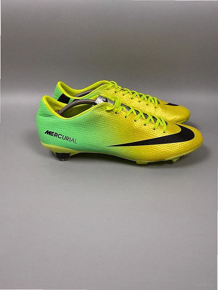 Nike Mercurial Vapor IX FG Soccer Cleats Volt Green Yellow Men Size 12