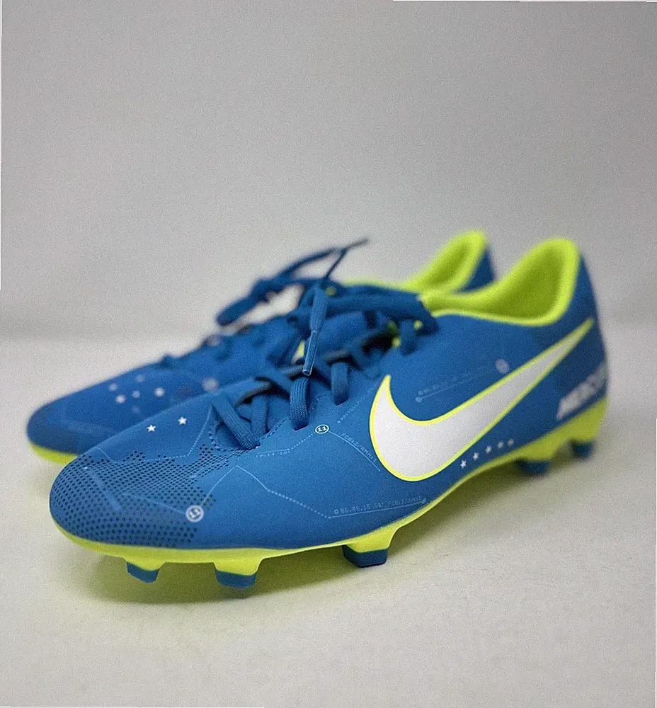 Nike Mercurial Vapor Neymar Blue Volt Soccer Cleats Men's 8 US 921511-400 NEW