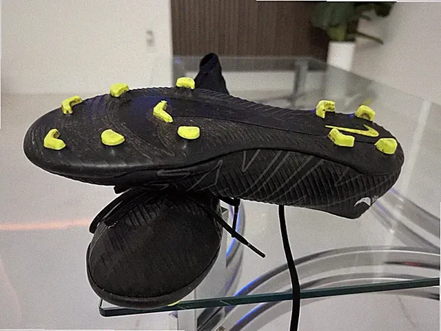 Nike Mercurial Vapor Soccer Cleat Shoes Mens 9 Black Firm Ground Cleats