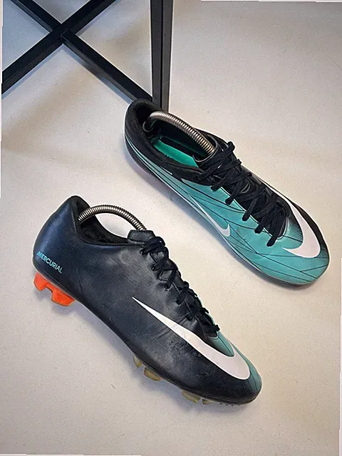 Nike Mercurial Vapor VI FG Dark Obsidian Mint 396131-413 Rare Vintage Cleats US9