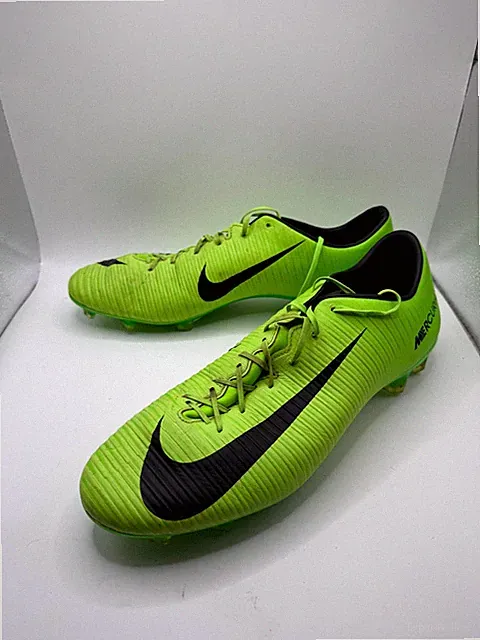 Nike Mercurial Veloce 3 FG 847756-303 Mens 10 Electric Green Black Soccer Cleats