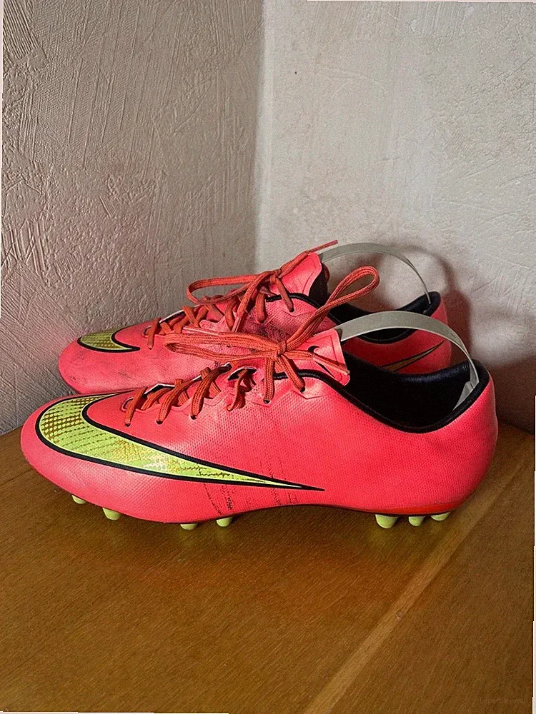 Nike Mercurial Veloce II AG Hyper Punch Gold Soccer Cleats Football Boots US8