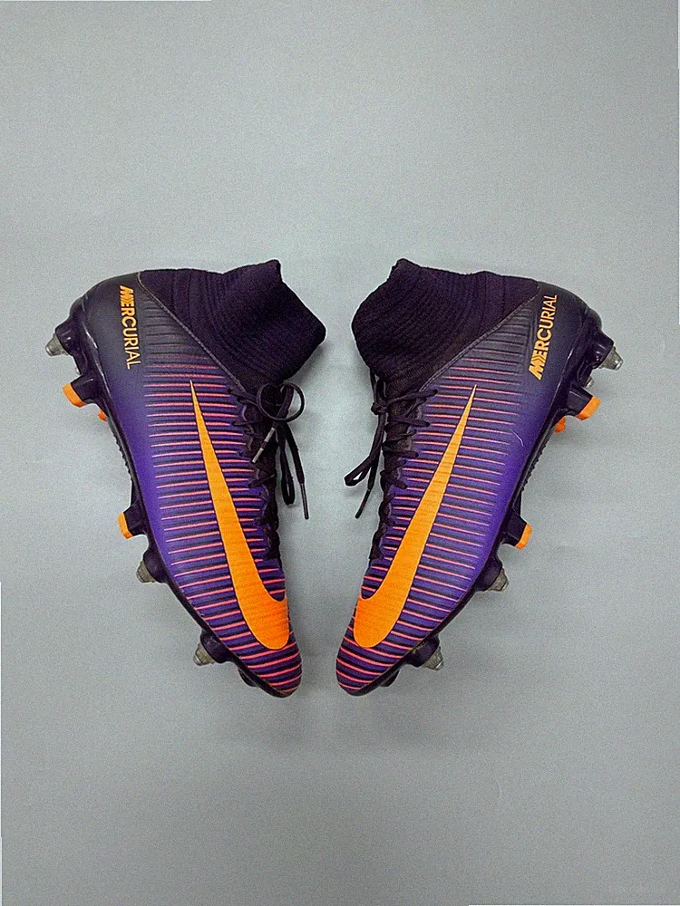 NIKE Mercurial Veloce III SG-Pro Purple Soccer Cleats Football Boots US9 UK8 Men