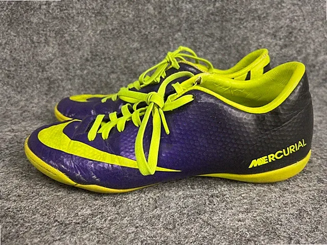 Nike Mercurial Victory IV FG Men’s 6 Purple Volt Soccer Cleats 555613-570