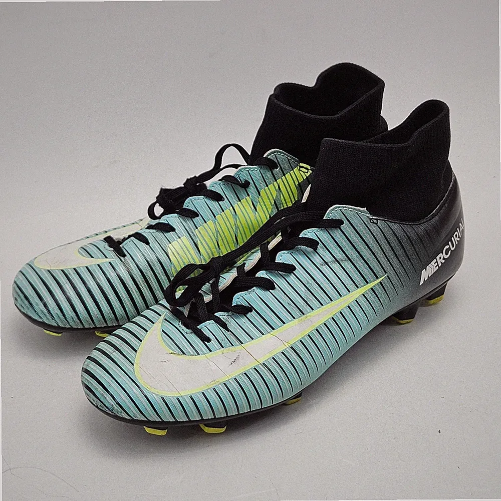 Nike Mercurial Victory VI DF FG Womens Soccer Cleats Green 917806-400 Size 9