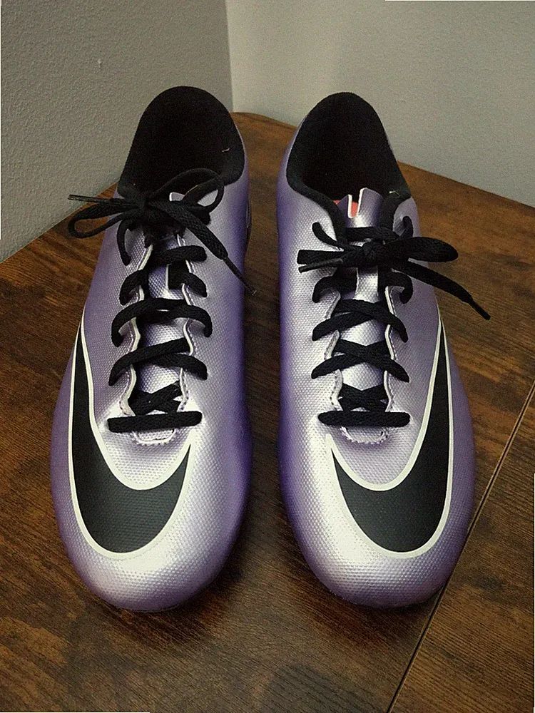Nike Mercurial Vortex 2 FG 651647-580 Purple Men's Soccer Cleats -Size 9.5 - NEW