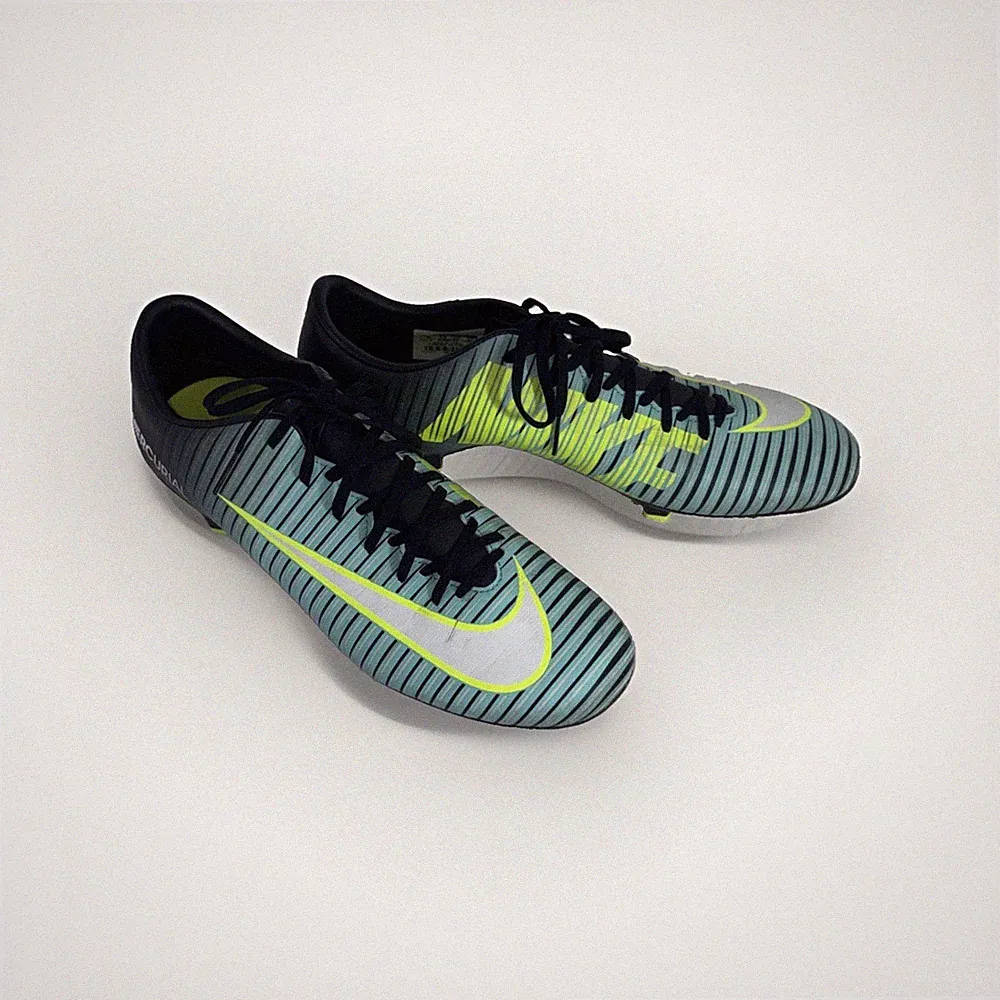 Nike Mercurial Vortex 3 Women`s Size 10 Blue Black Soccer Cleats 844245-400