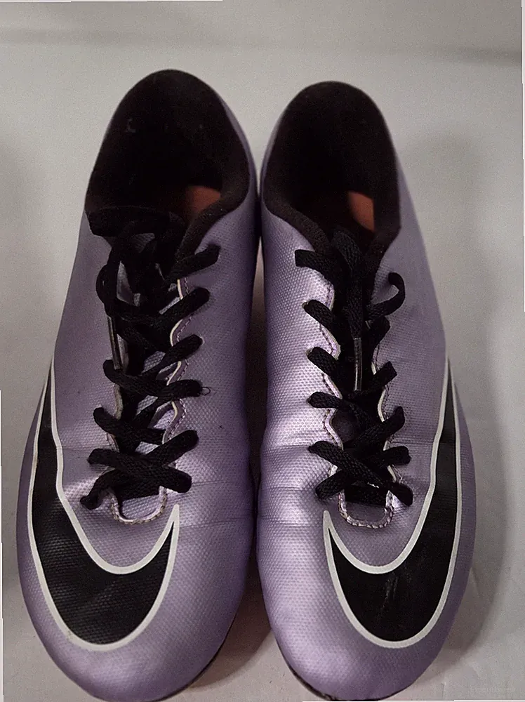 NIKE Mercurial Vortex II 2 FG Lilac Black Mango Mens Soccer Cleats Size US 8.5