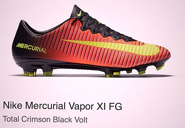 Nike Mercurial Vortex III FG Soccer Cleats 3.5Y Total Crimson Black Volt