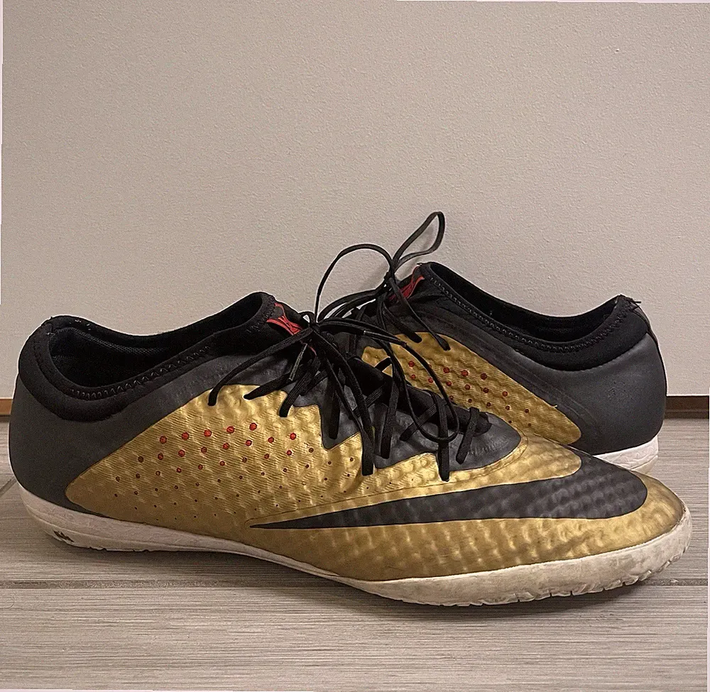 Nike Mercurial X Finale IC Indoor Soccer Shoes Cleats Gold Black Men’s Size 13