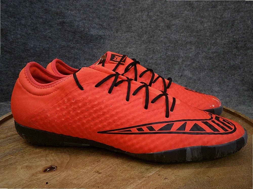 Nike Mercurial X Finale TF Mens Size US 11.5 Red Black Indoor Turf Soccer Cleats