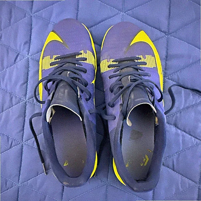 Nike Mercurial Youth Soccer Shoes Blue/Yellow Turf Cleats US Size 5Y
